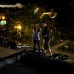Rigging Kayla Ewell 3 stories up on THE VAMPIRE DIARIES